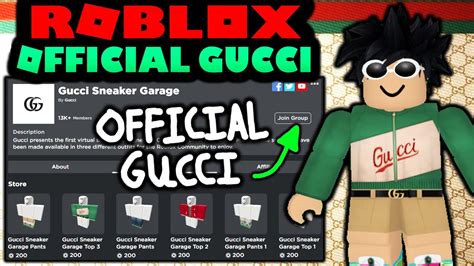 Roblox Gucci clothing